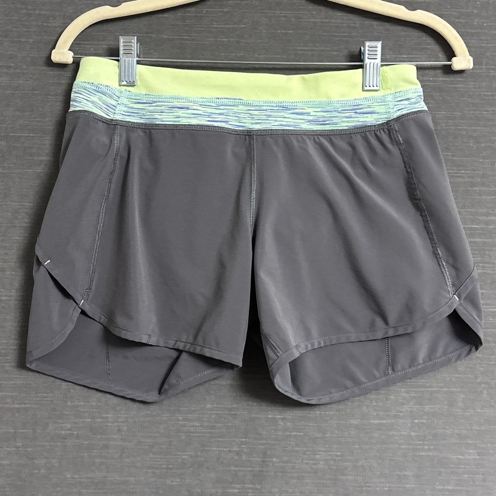 Ivivva Shorts Girls 14 Gray Lululemon Run Sports Athletic‎ Gym Liner Activewear